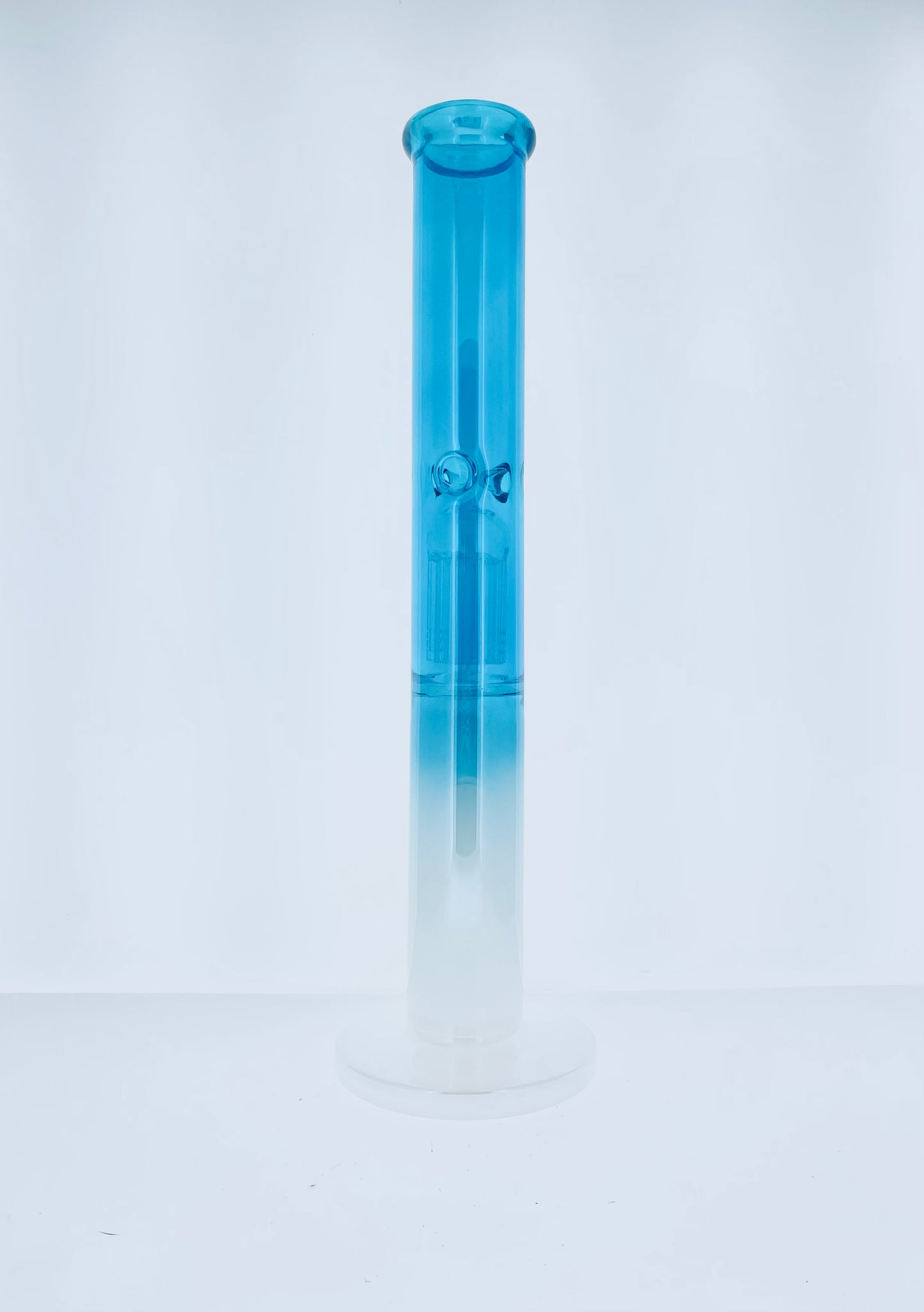 16" Blue Holographic Straight w/ Tree Arm Perc