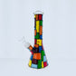 10" Patchwork Beaker w/ Ice Catch