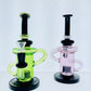 9" Full Color Recycler w/ Showerhead Perc & Dual Color