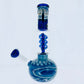 11" Silver Fumed Beaker w/ Helix Perc