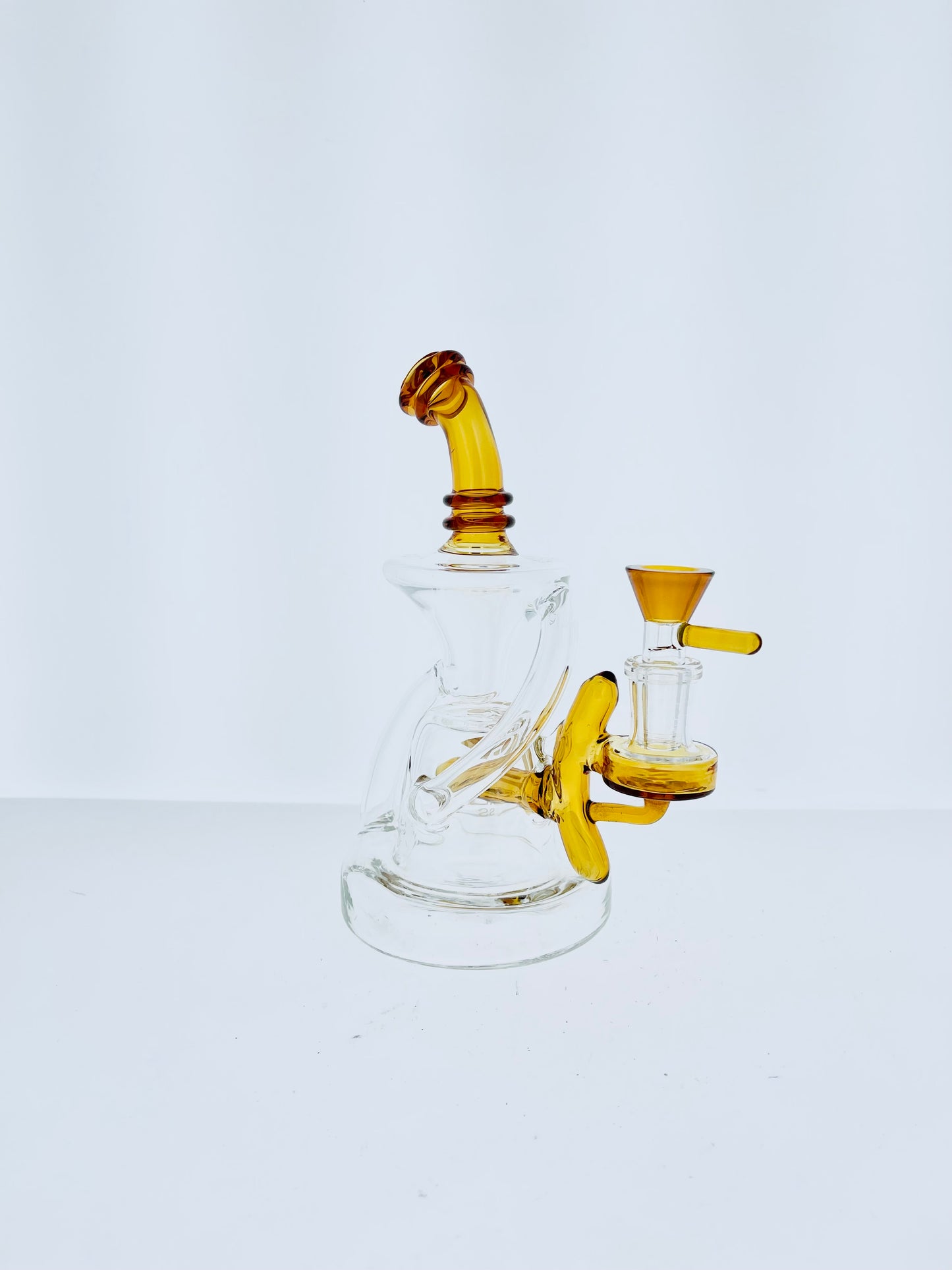 Diamond Glass Rig w/ Color Stem Line Perc