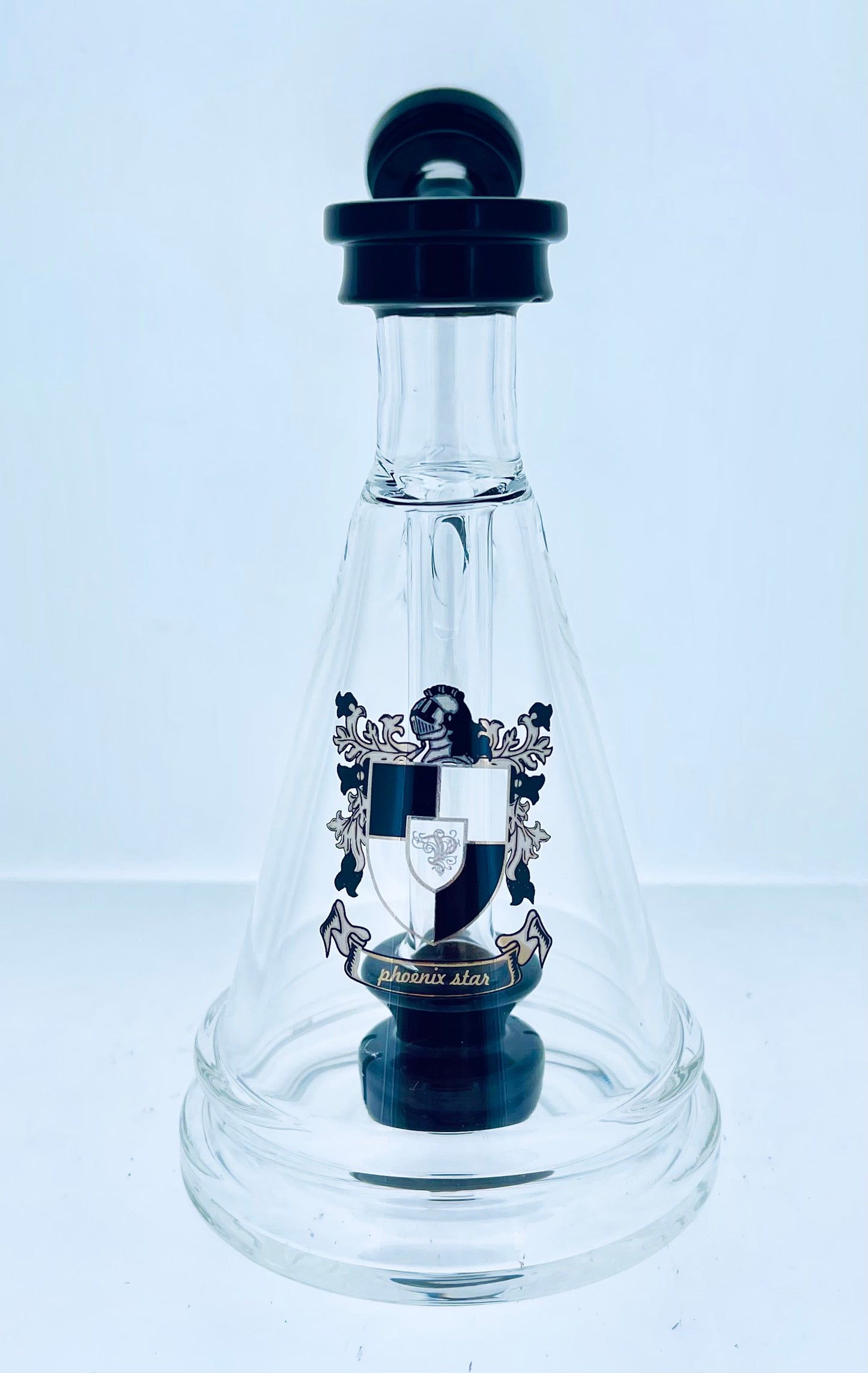 Phoenix Bent Neck Beaker w/ Color Showerhead Perc & Accents