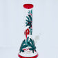 14" Painted Flower Beaker w/ Ice Catch