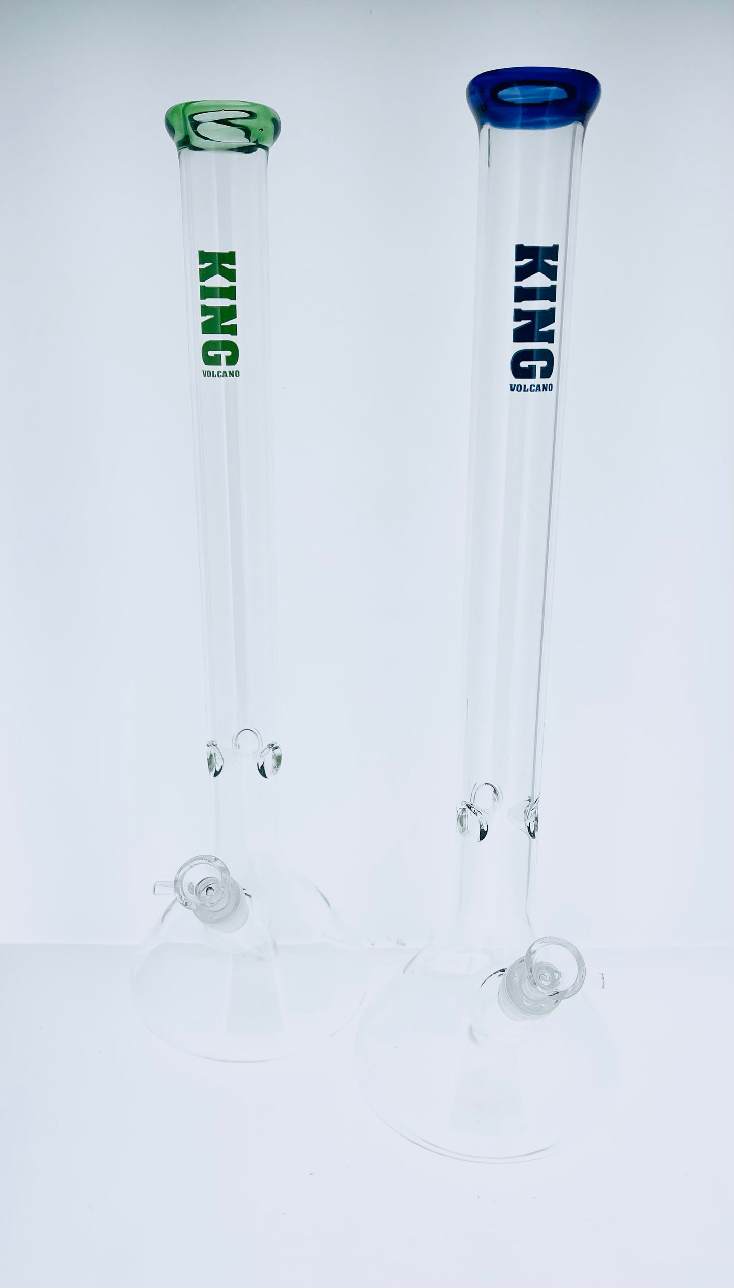 King Volcano 18" Beaker w/ Color Mouth & Ice Catch