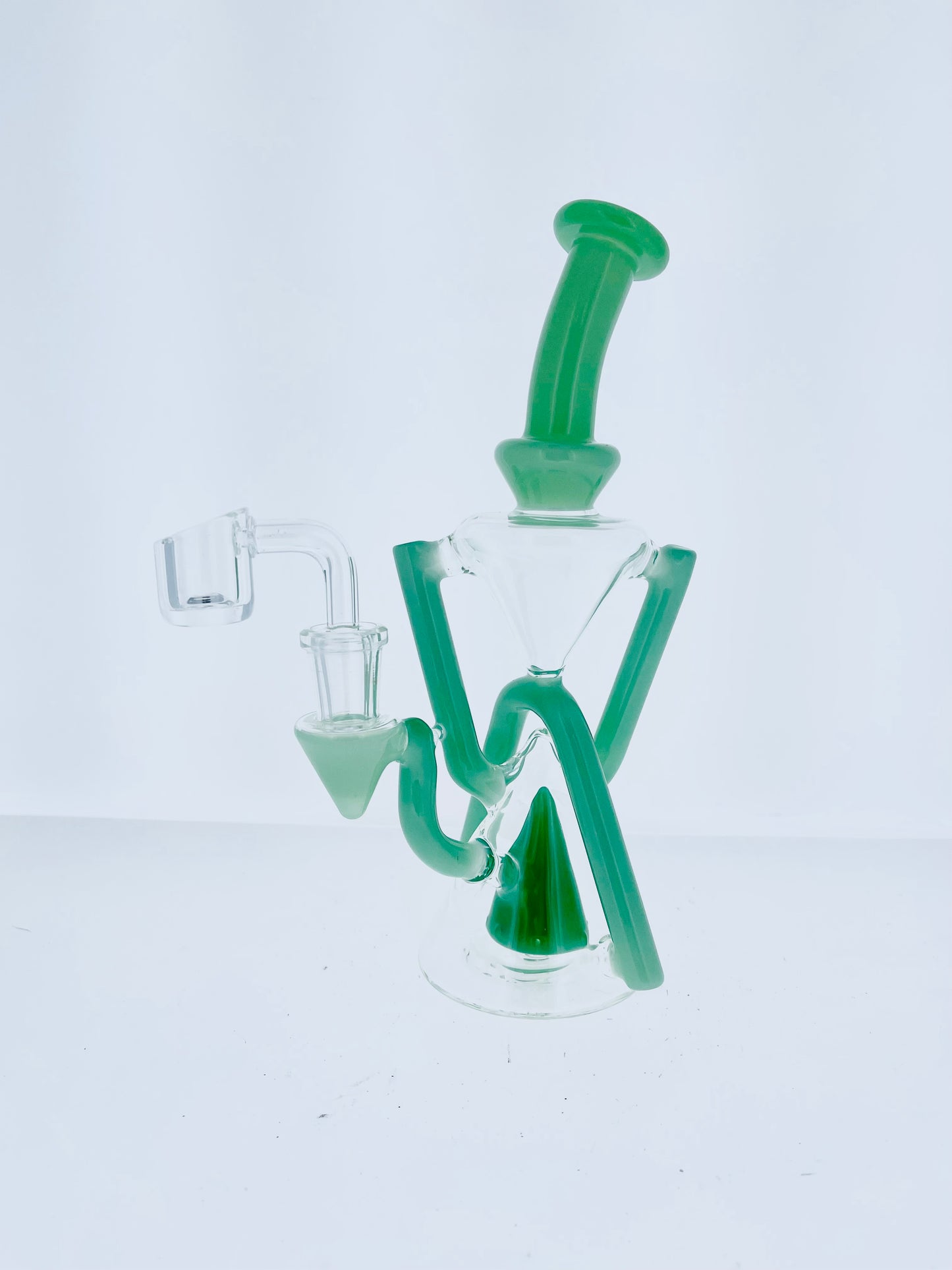 9" Color Recycler w/ Pyramid Perc & Double Uptake