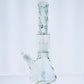 14" Holographic Twisted Neck Beaker w/ Tree Arm Perc