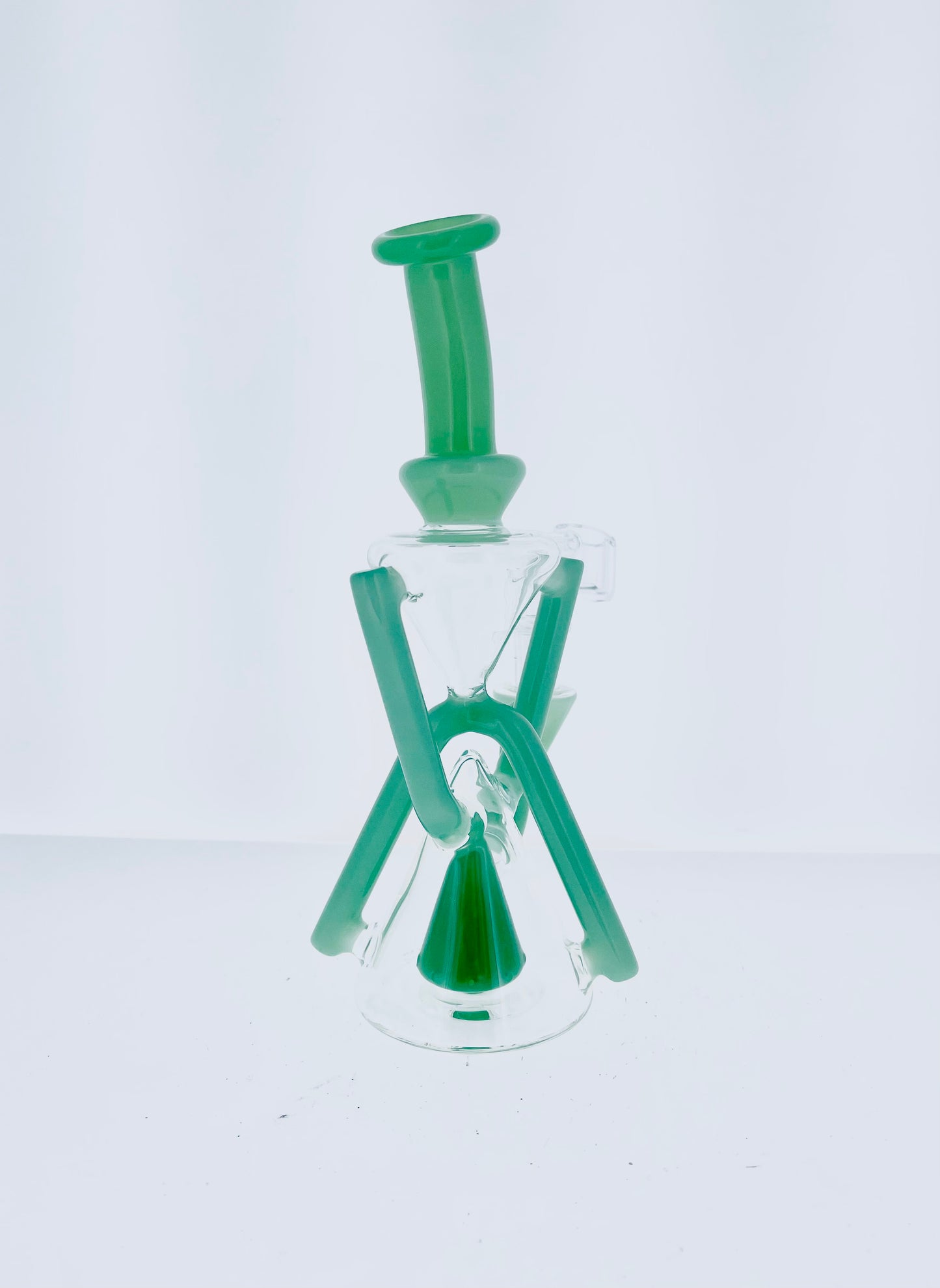 9" Color Recycler w/ Pyramid Perc & Double Uptake
