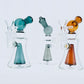 6.5" Ball Bent Neck Rig w/ Color & Pyramid Perc