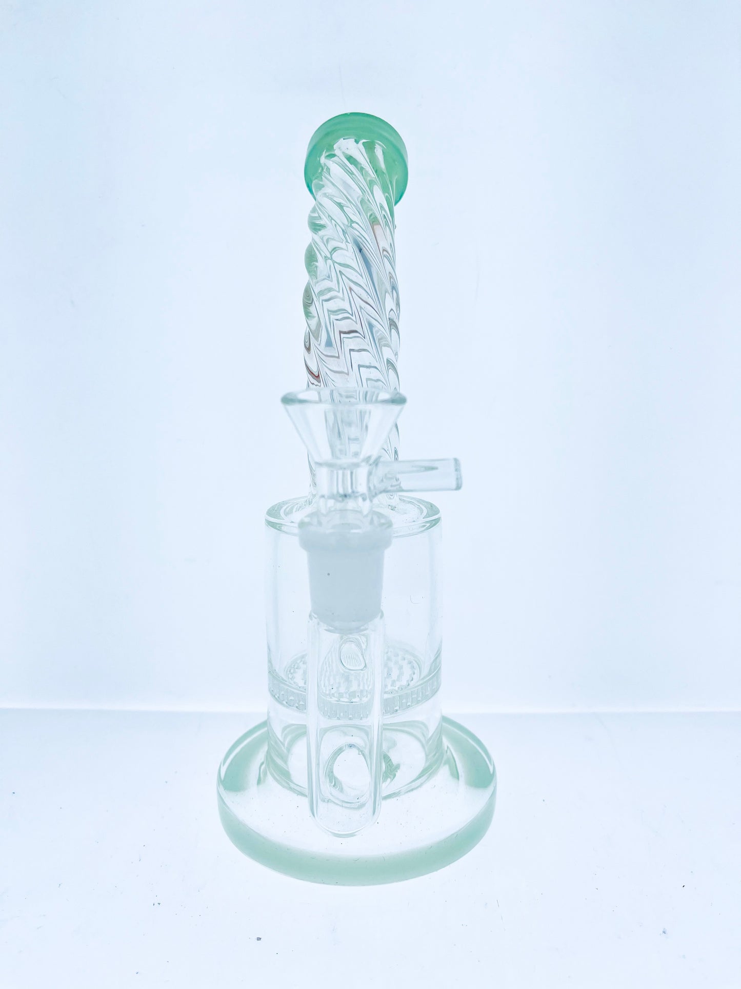 Twisted Bent Neck Rig w/ Honeycomb Perc 8"
