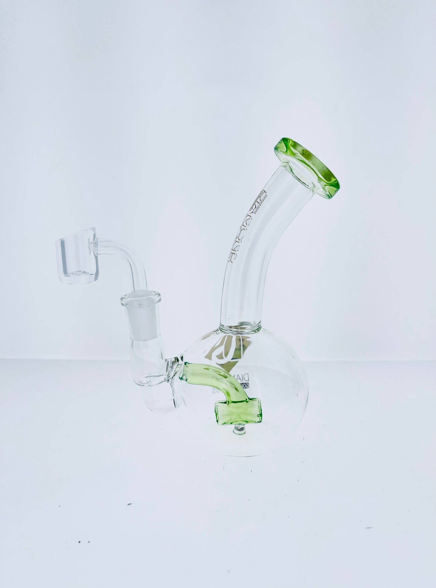 6.5" Bubble Rig w/ Color Mouth & Inline Perc