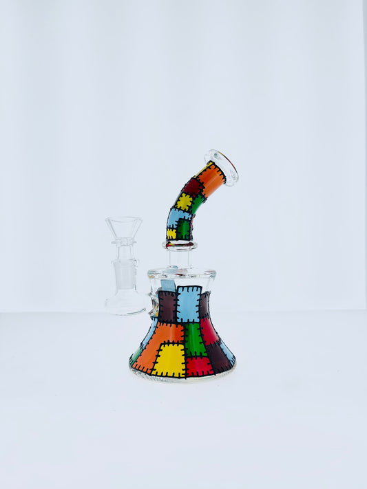 7" Bent Neck Patchwork Rig