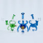 8" Color Recycler w/ Showerhead Perc & Flower Marble