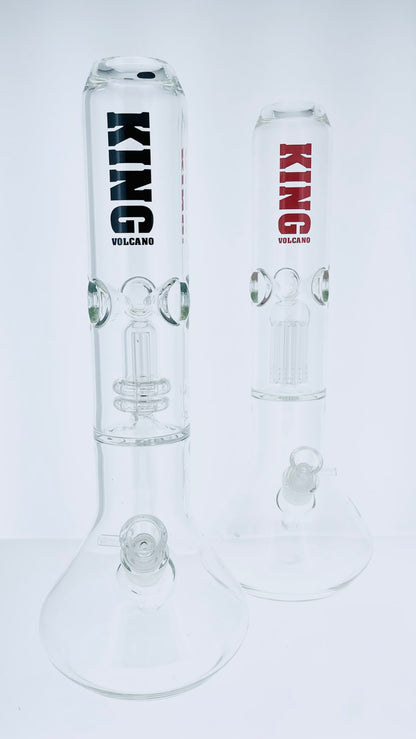 King Volcano 65mm Beaker w/ Perc & Ice Catch
