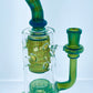 9" Color Bubble Trap Rig w/ Showerhead Perc