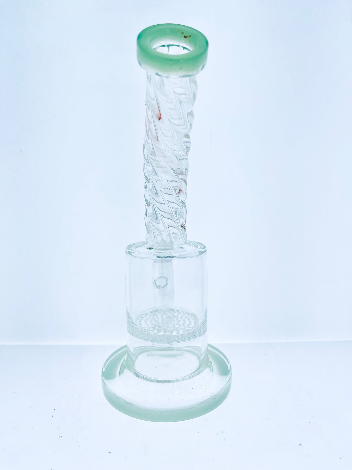 Twisted Bent Neck Rig w/ Honeycomb Perc 8"