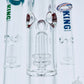 King Volcano 15" Beaker w/ Double Showerhead & Color Lip