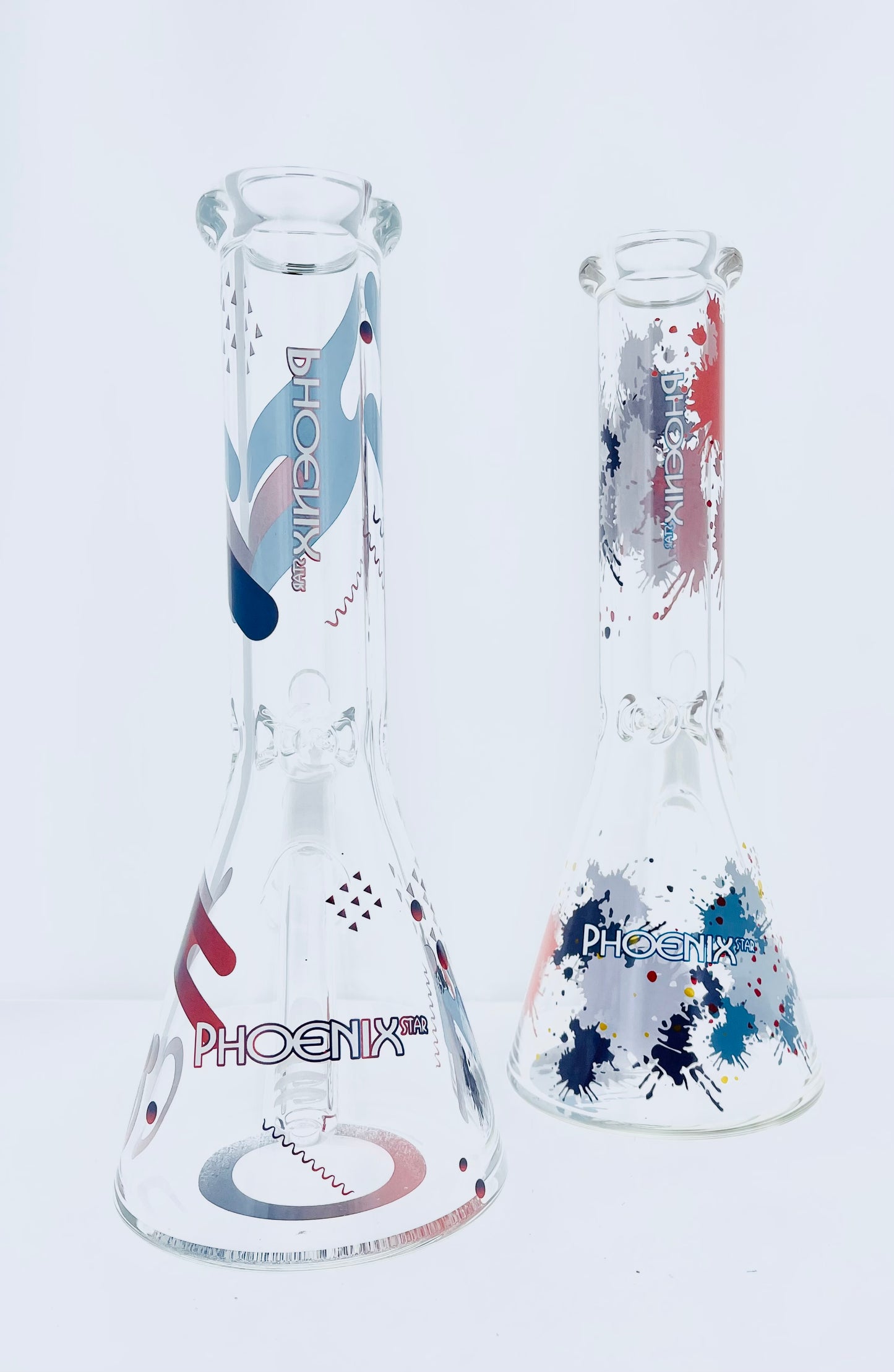 Phoenix 10" Beaker w/ Decal & Ice Catch