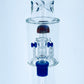 Diamond Glass 16" Color Rig w/ Dual matrix Perc & Wig Wag