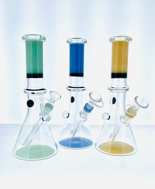 9" Beaker w/ Marble & Color