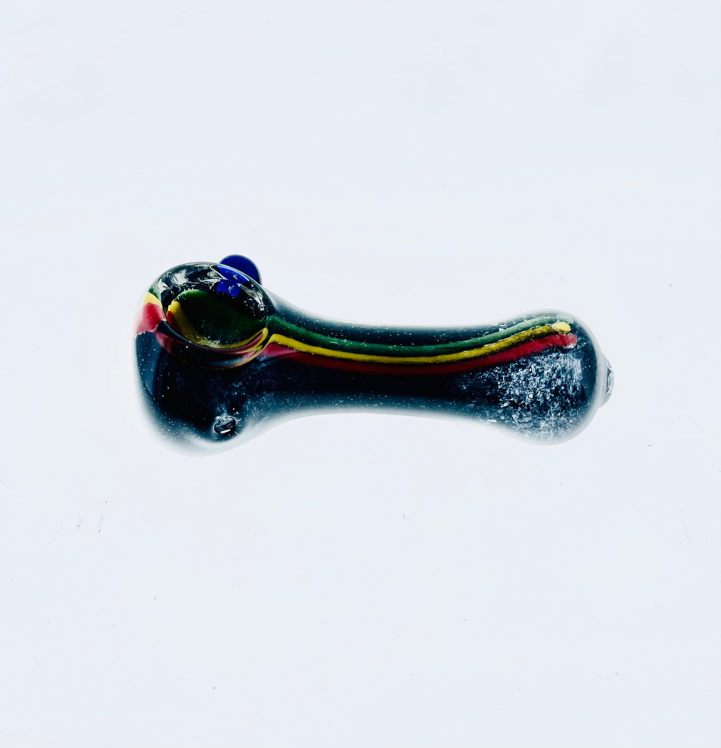 Atomic Glass 3" Rasta hand Pipe