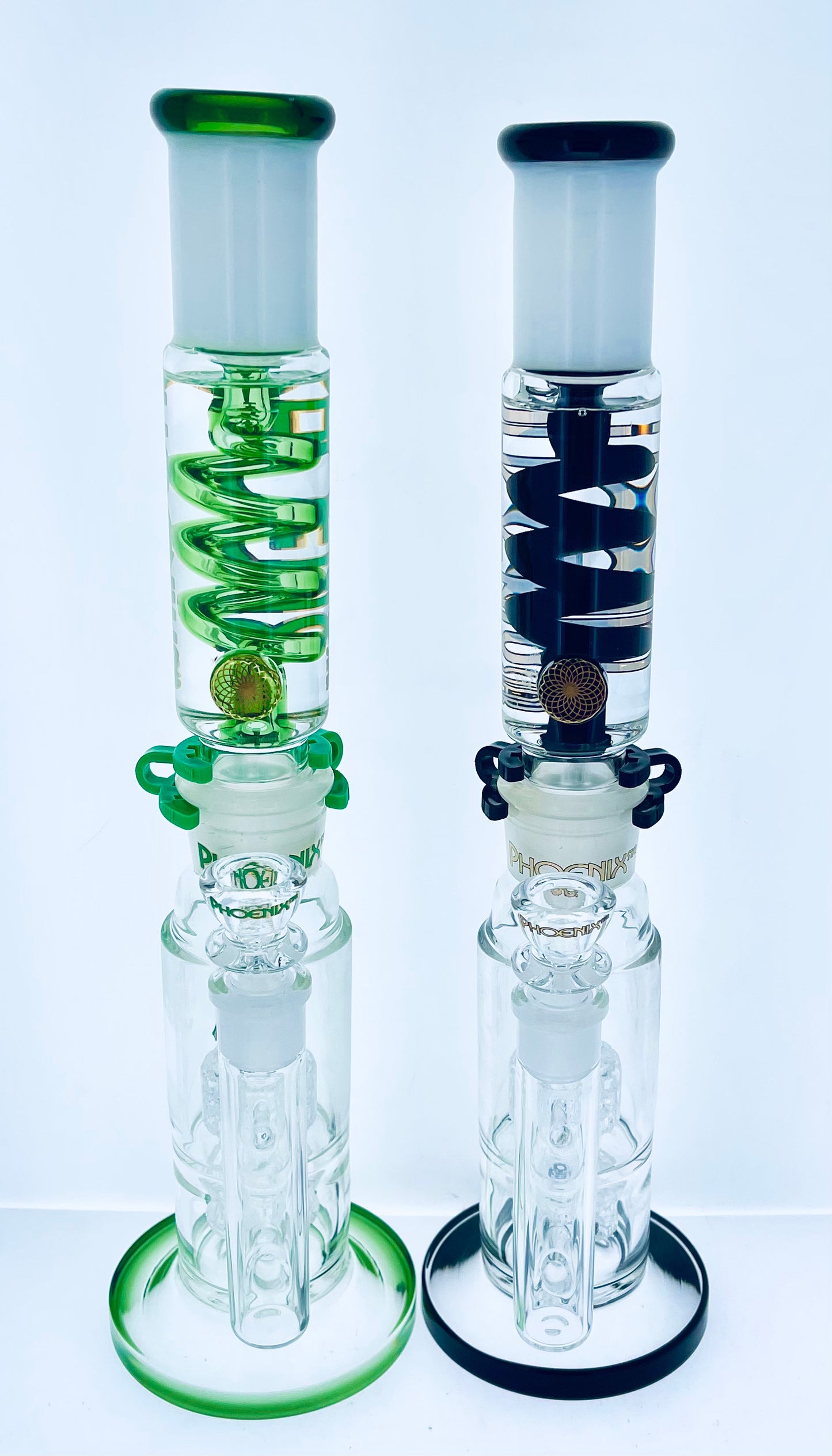 Phoenix 14" Rig w/ Double Matrix Perc & Glycerin Coil
