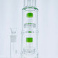18" Color Accent Straight Rig w/ Double Matrix Perc