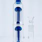 15" Color Perc Straight Tube w/ Worked Neck