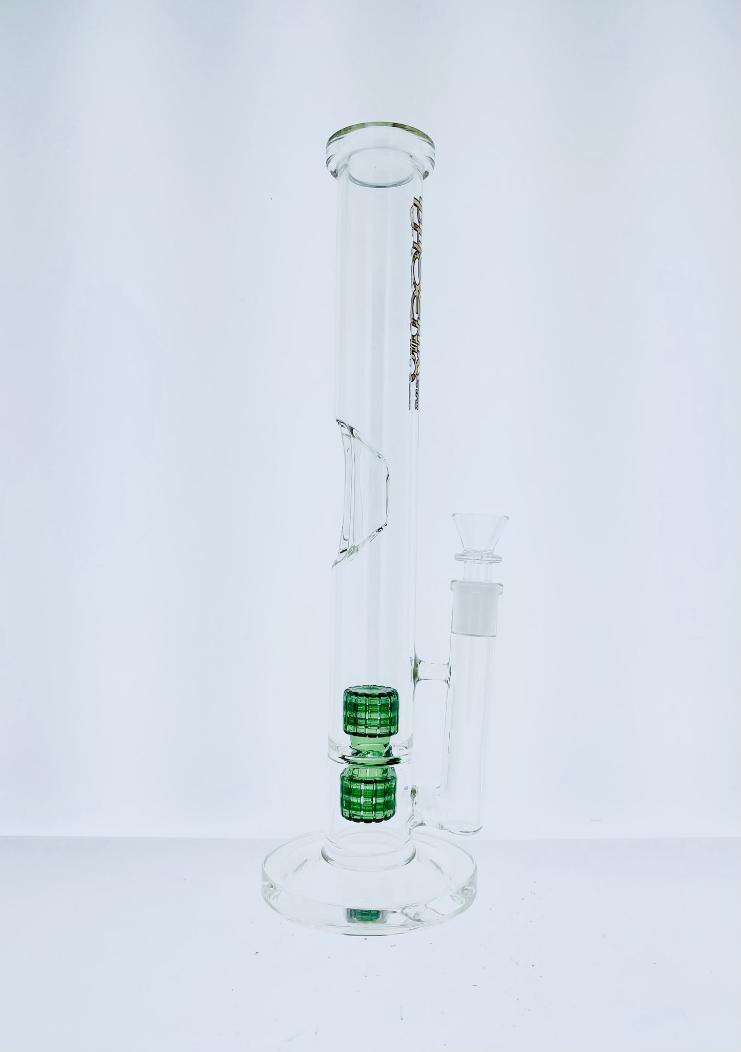 Phoenix 14" Skinny Tube w/ Double Perc & Ice Catch