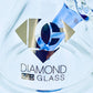 Diamond Glass 6" Beaker w/ Color Accents