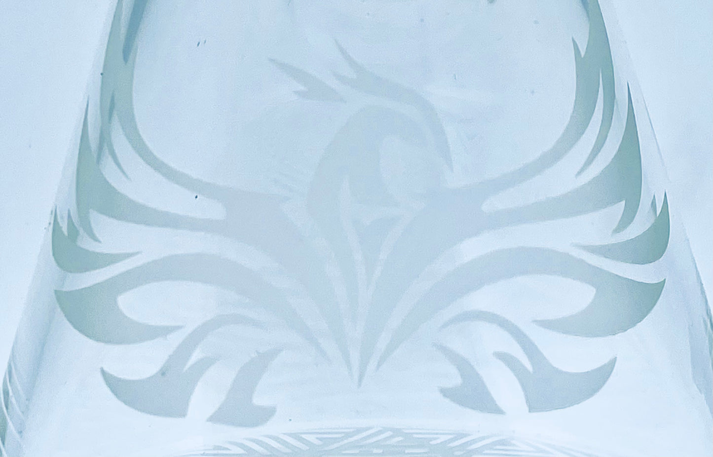 Phoenix Etched  Beaker w/ Color