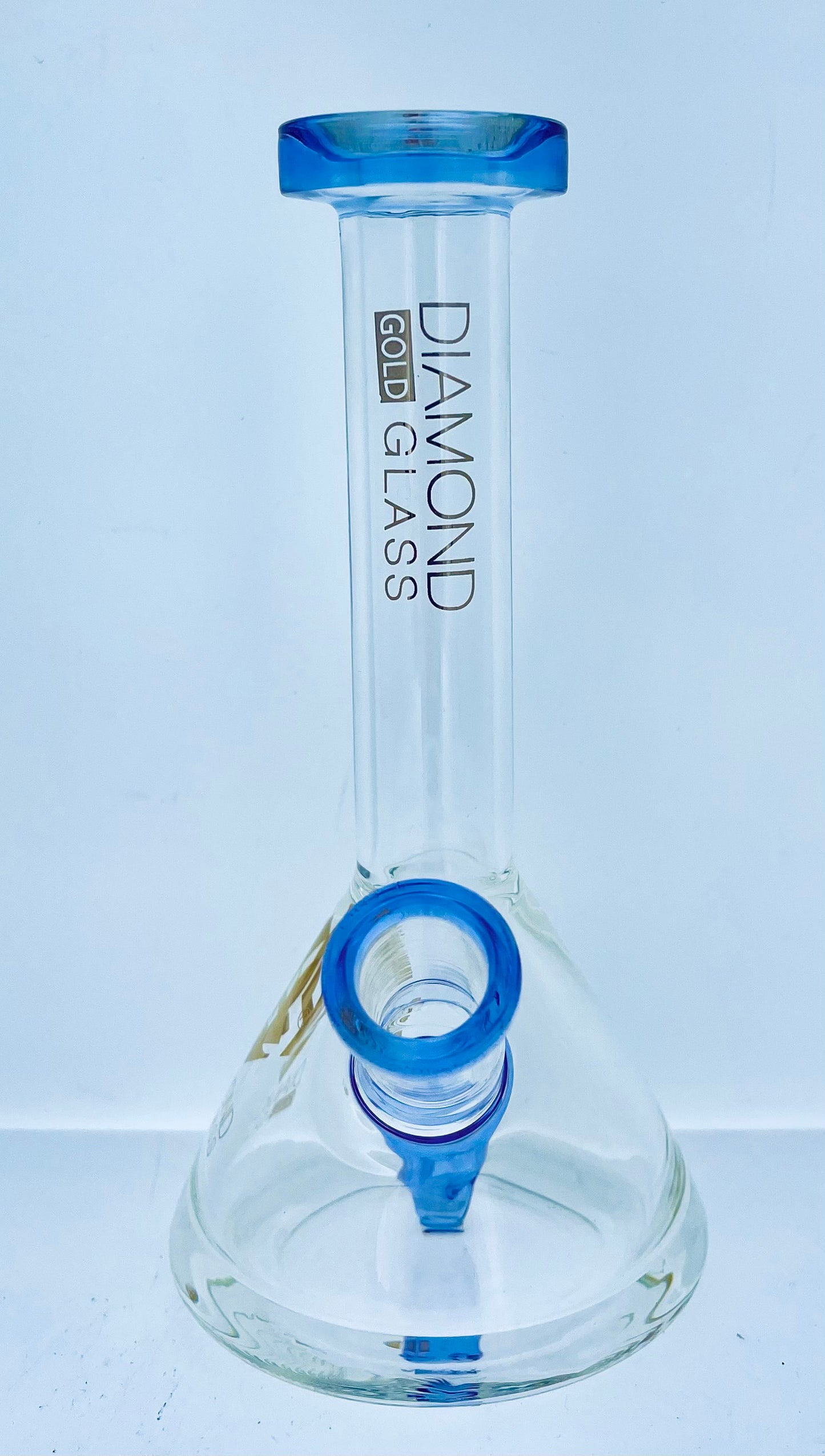Diamond Glass 6" Beaker w/ Color Accents