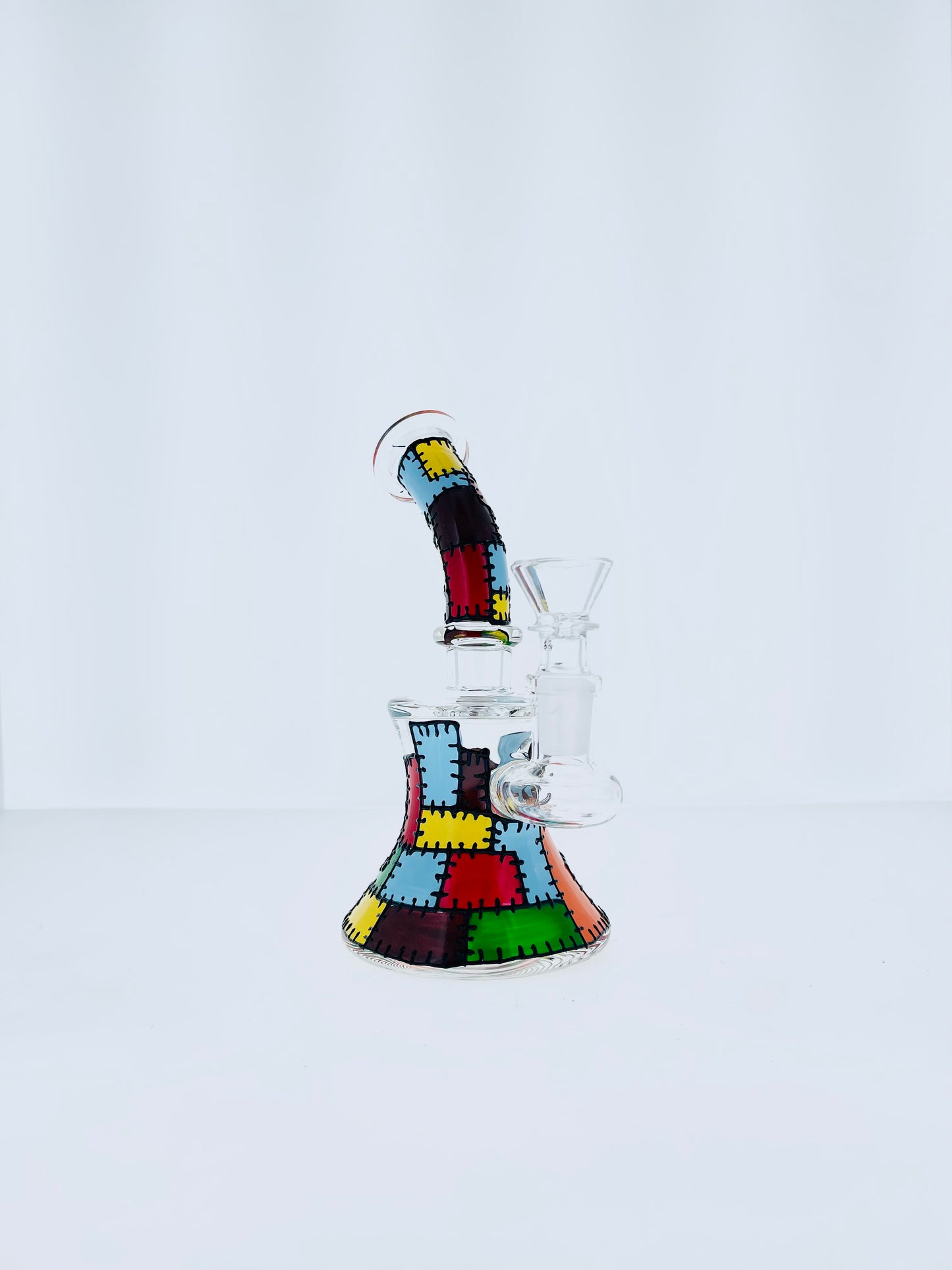 7" Bent Neck Patchwork Rig