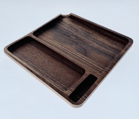 Dark Wood Rolling Tray