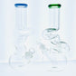 12" Double Kink Round Bottom Beaker w/ Color Lip