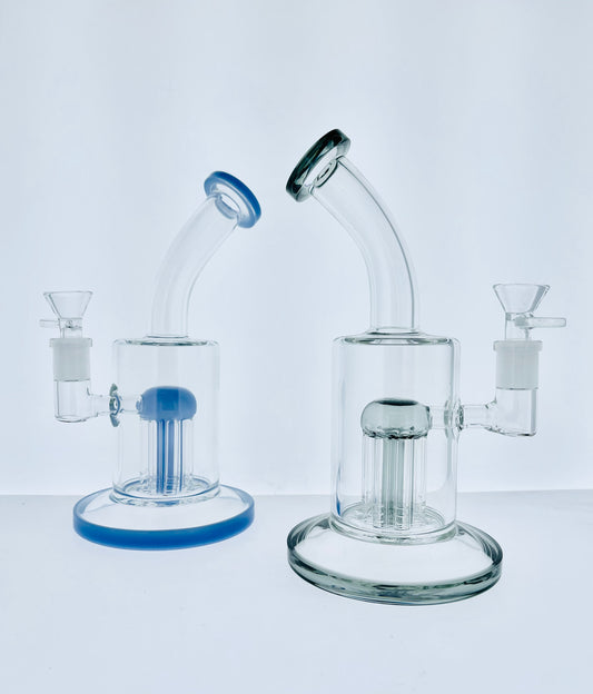 8.5" Color Bent Neck Tree Arm Perc Rig