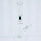 13" Square Base Beaker w/ Color Matrix Perc