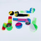 3.5" Silicone Hand Pipe w/ Metal Bowl