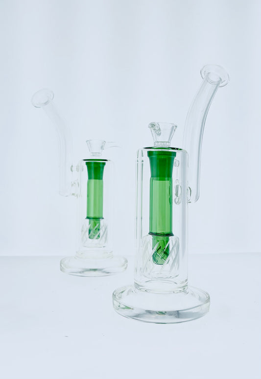 Phoenix 10" Bubbler w/ Color Double Showerhead