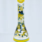 14" Painted Flower Beaker w/ Ice Catch
