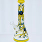 14" Painted Flower Beaker w/ Ice Catch
